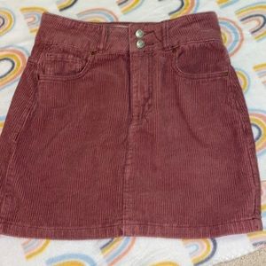 Pacsun mauve corduroy skirt! Size 24! Worn twice! Excellent condition!